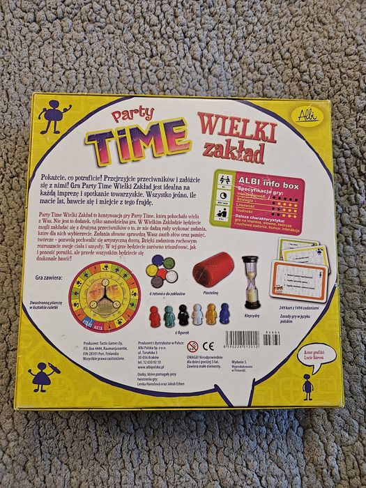 Party Time – Wielki Zakład | Gra imprezowa | ALBI | Komplet