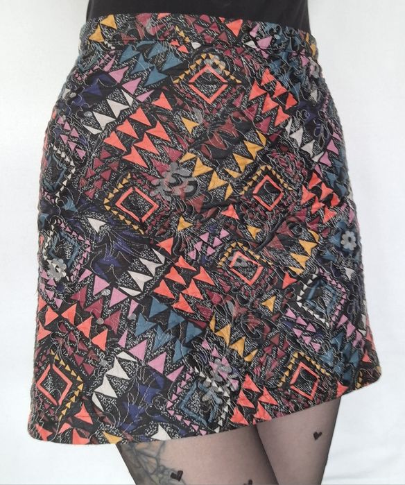 Krótka spódniczka wzorzysta,TopShop 36