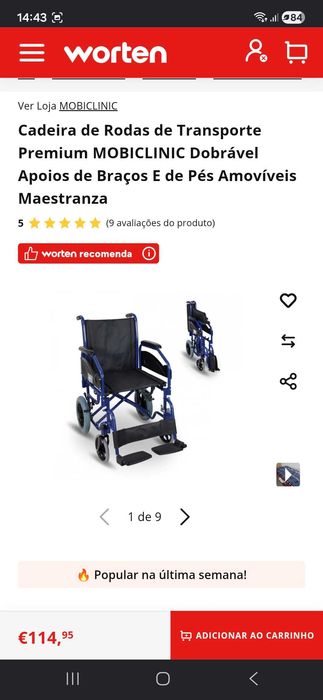 Cadeira de Rodas Maestrenza