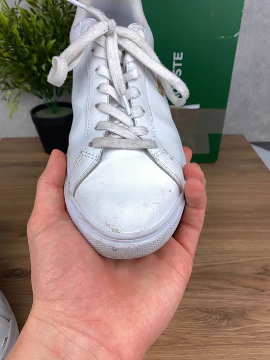 Buty damskie Lacoste Lerond Set r. 39,5 - białe skórzane sneakersy