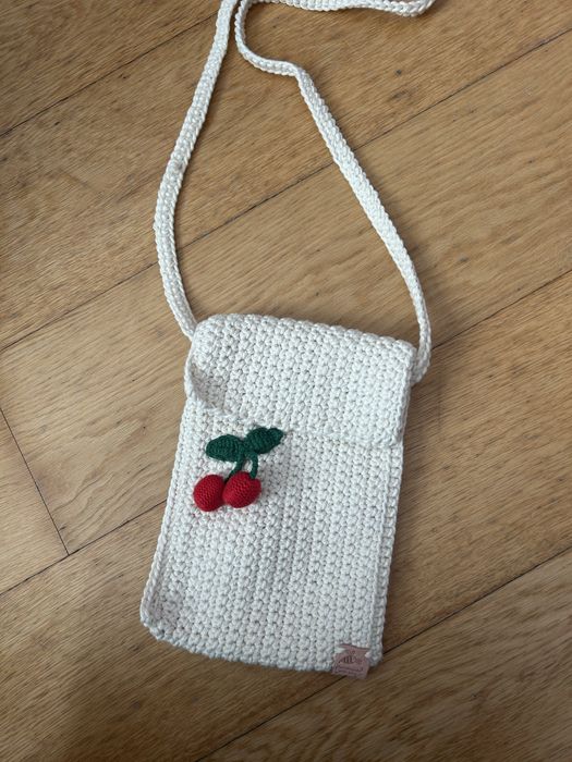 Saco de crochet - tote bag e bolsa telemovel Feito à mão