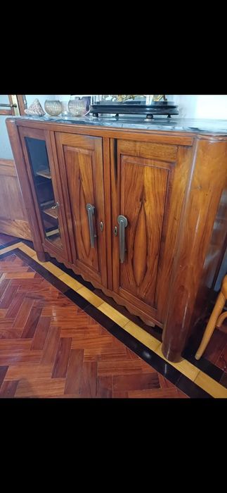 MOVEL ART DECO Tampo em mármore