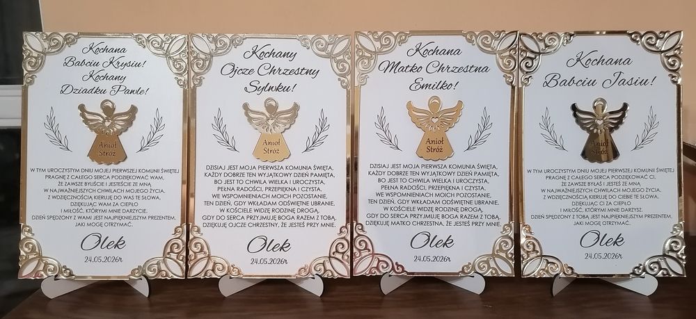 Podziękowania komunijne