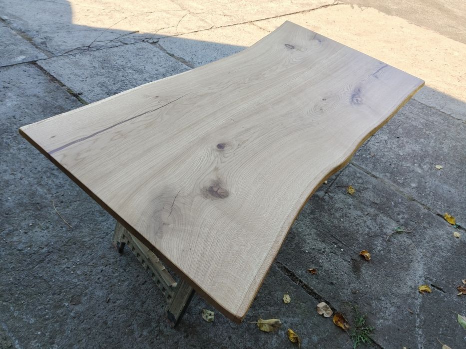 Blat dębowy na stół 188x96-90 Live edge