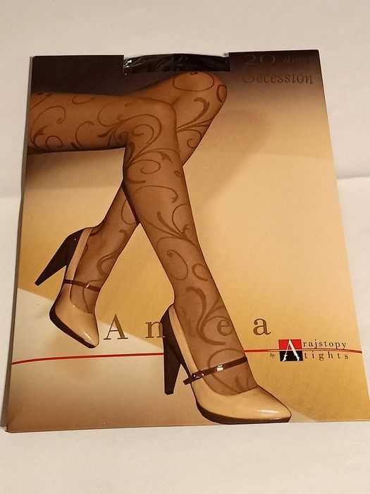 Prezent rajstopy fantazyjne Antea Secession czarne 3M tanio