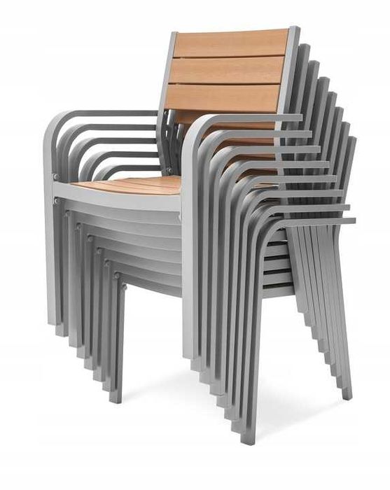 KRZESŁO OGRODOWE Taras BALKON Ogród Fotel Kompozyt