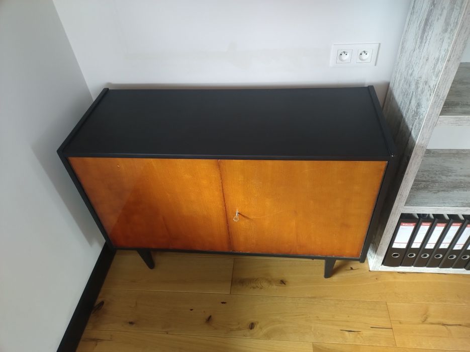 Szafka PRL patyczak komoda stara design