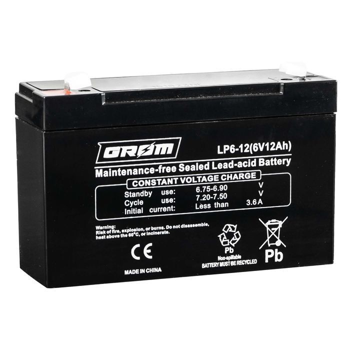 Akumulator GROM LP6-12 12Ah 6V