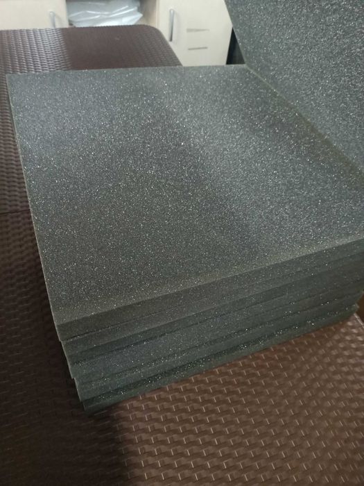 Panele akustyczne gładkie 50/50 cm - grafitowe