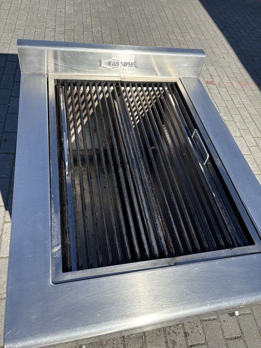 Grelhador a gás industrial Gresilva horizontal compacto inox