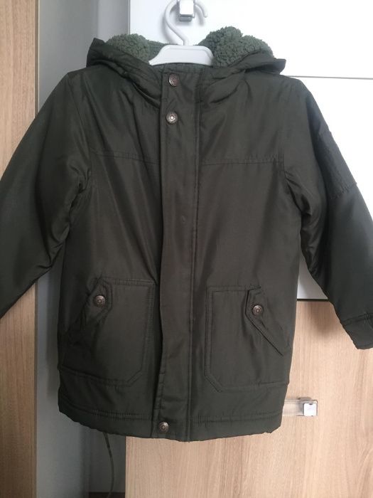 Kurtka zimowa 98 - 4 lata khaki