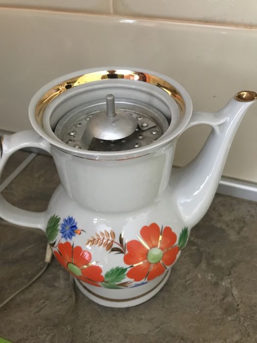 Гейзерная керамическая кофеварка ссср