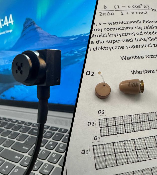 Mikrokamera Mikrosłuchawka USB - C FULL HD