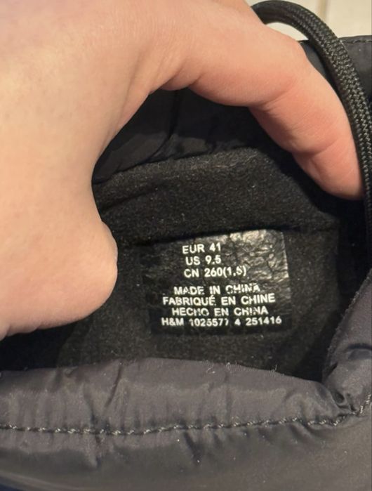 Śniegowce czarne H&M