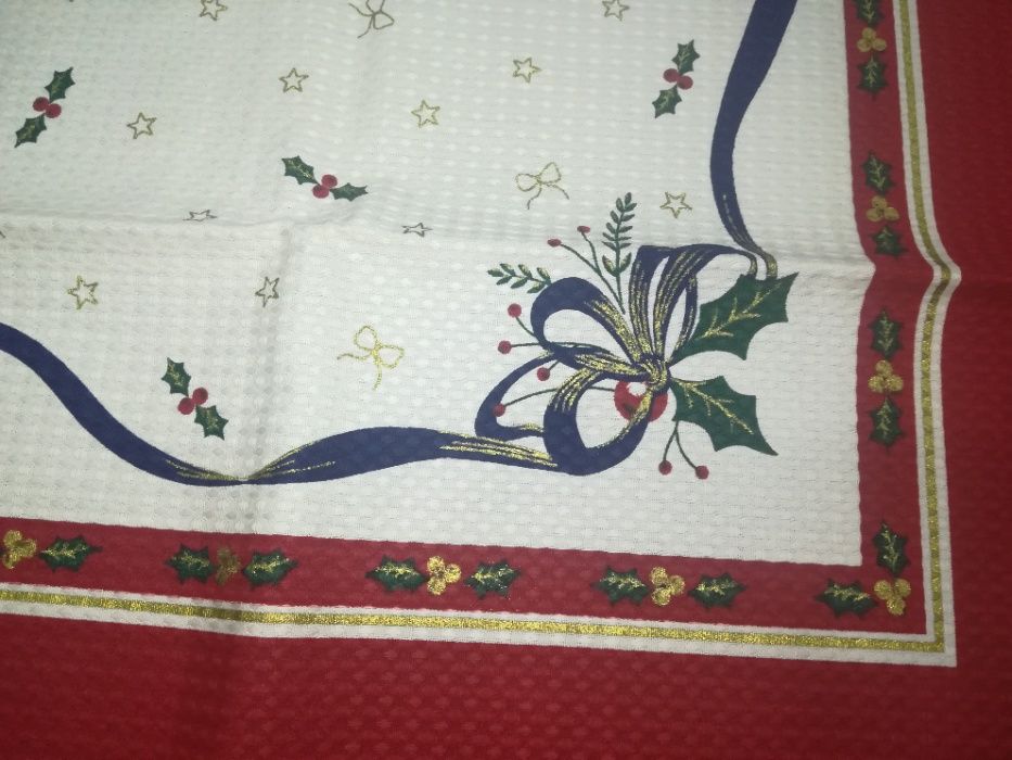 Toalha de Natal com renda (nova)