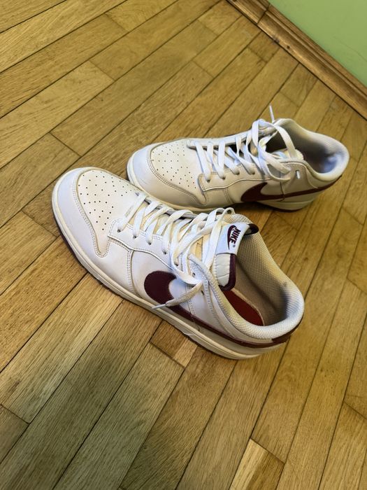 Nike SB Dunk Low White Bordo
