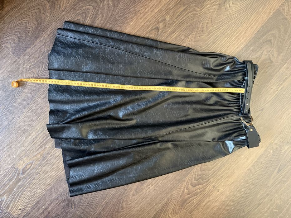 Юбка zara эко кожа s размер