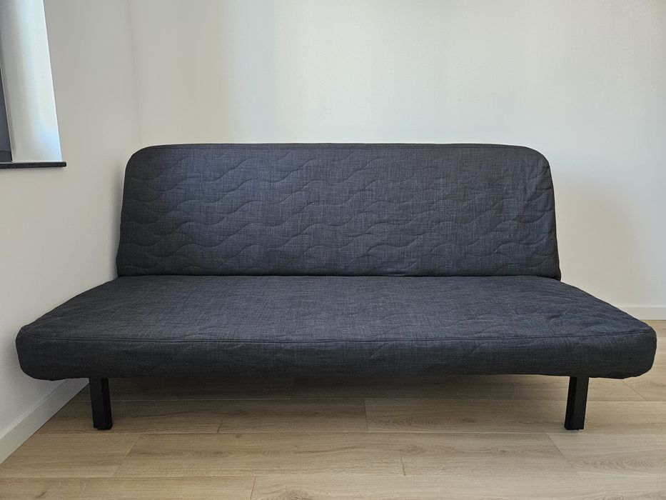 Rozkładana sofa 3-osobowa/ łóżko/kanapa, z materacem-OKAZJA
z pianki p