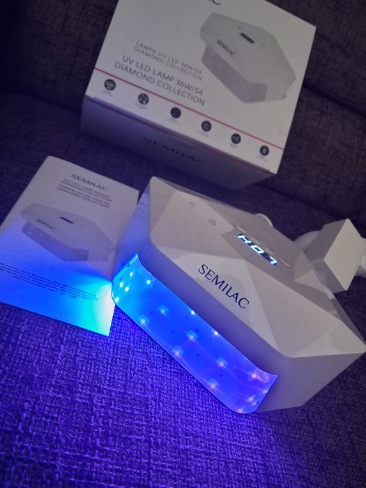 Semilac Lampa do paznokci i hybryd UV LED 36/54w Biała Diamond Collection