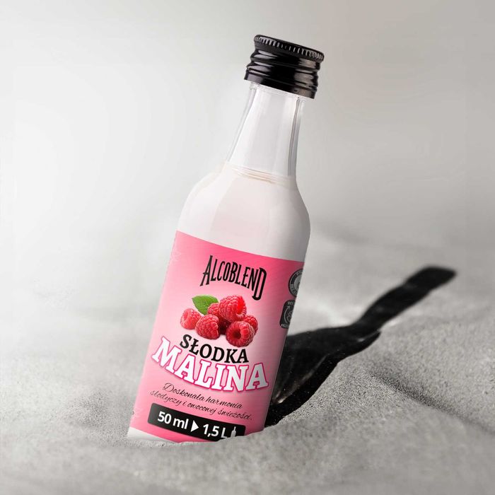 ZAPRAWKA esencja do alkoholu ALCOBLEND - SŁODKA MALINA 50 ml na 1,5 L