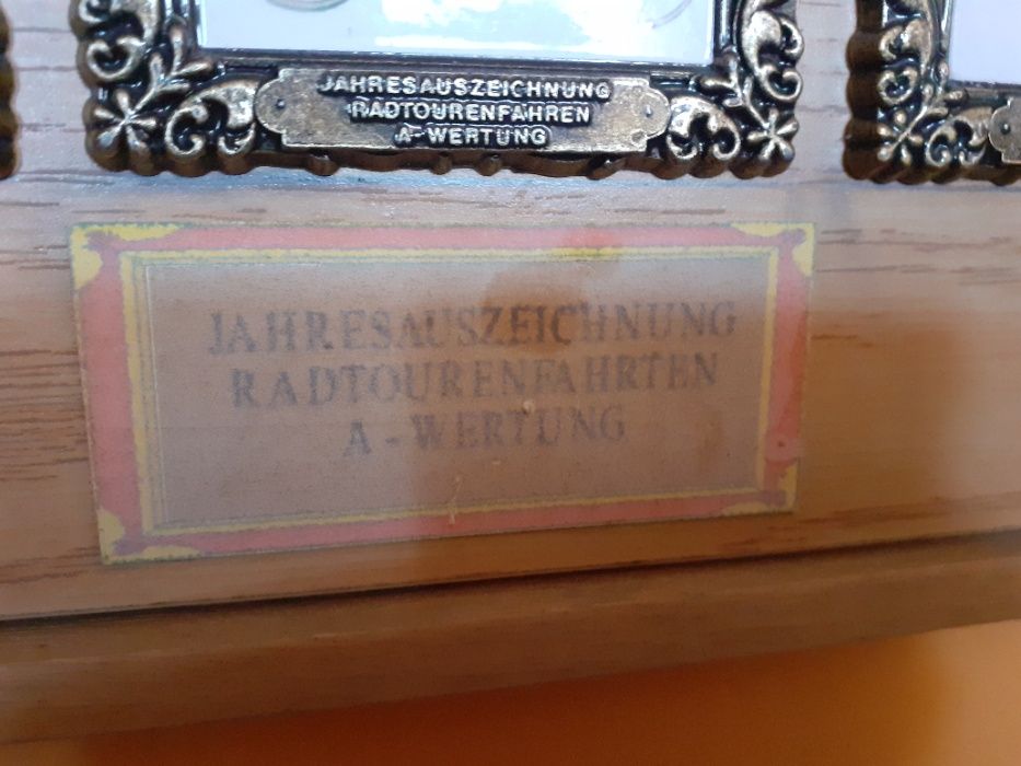 kolekcjonerska coroczna nagroda rowerowa dla zwycięscy BDR-RFN