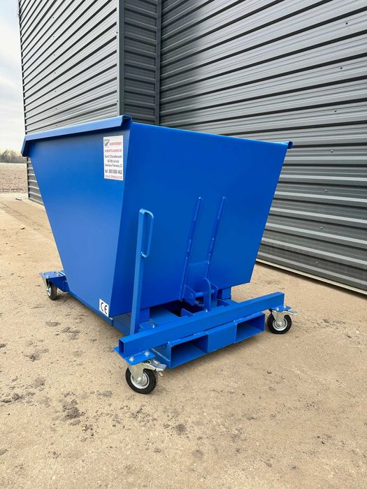 Kontener samowyładowczy 0,5 m3, mulda, pojemnik, koleba na złom.