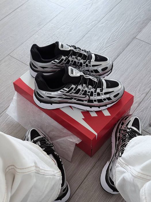 Кросівки Nike P-6000 Metallic/Black premium | Кроссовки Найк чоловічі жіночі