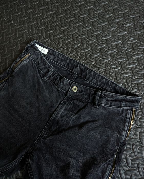 Zara flared zip jeans