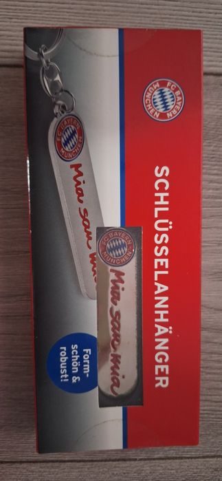 oficjalny brelok do kluczy FC Bayern Monachium "Mia san mia".