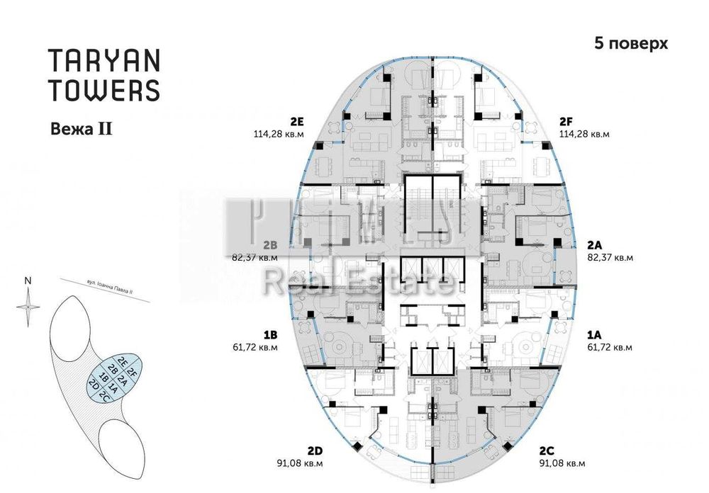 Продаж 3к квартири без ремонту, ЖК Taryan Towers, вул. Іоанна Павла ІІ, 12