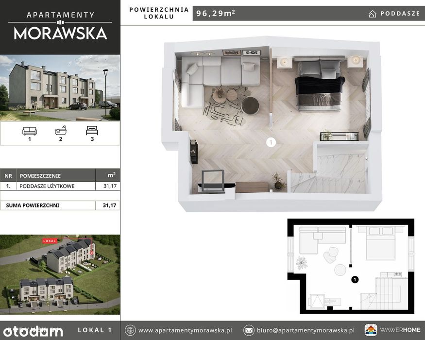 Segmenty "Apartamenty Morawska II" - %