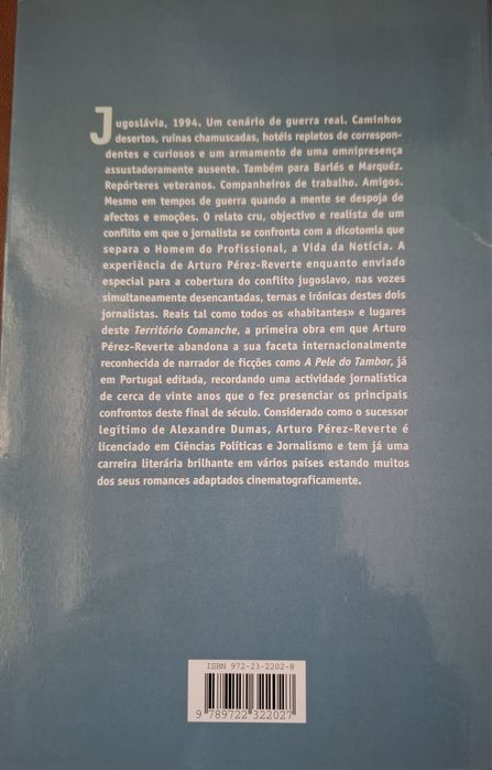 Livro Território Comanche(Arturo Pérez)