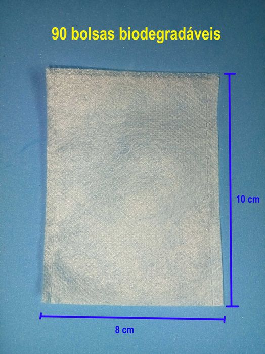 90 Bolsas biodegradáveis 10x8 cm