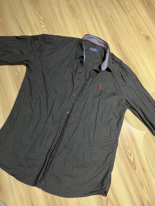 Czarna koszula męska L