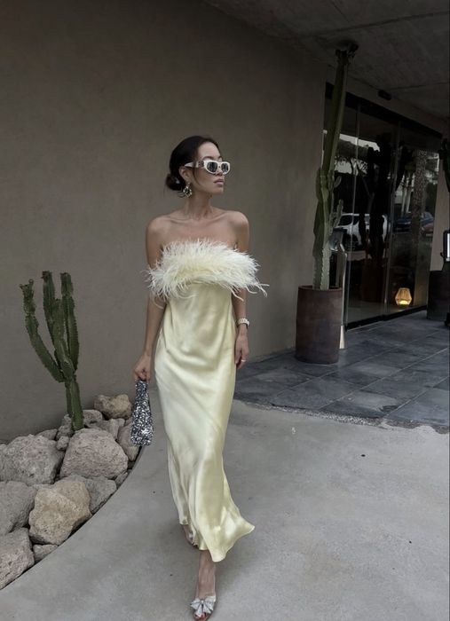 Сукня Zara з пірʼям