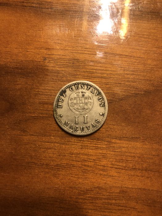 Moeda 10 centavos Angola. 1928.