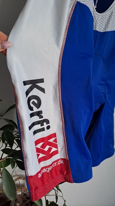 Spodenki rowerowe na szelkach kolarki Kerfi z poduszką