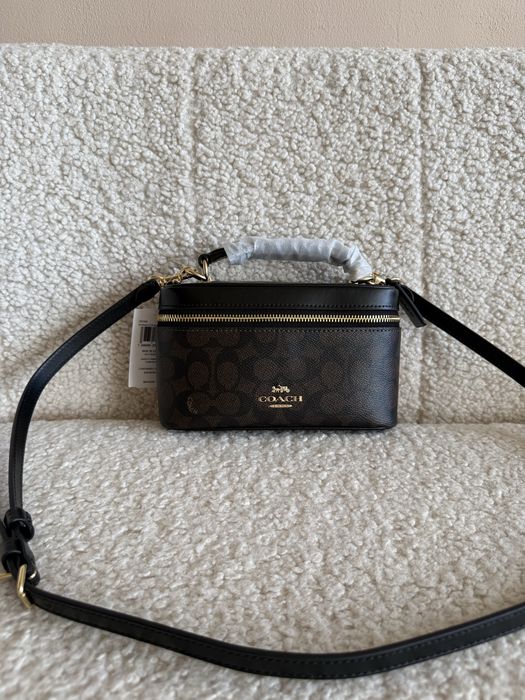 Сумка Coach Rainer Crossbody коричнева/ бежева