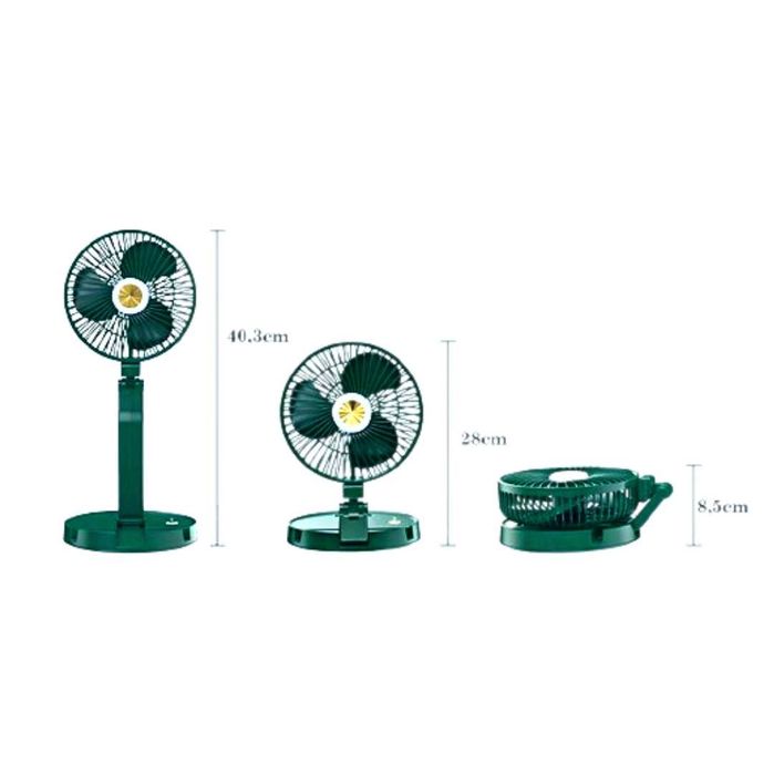 Ventilador Portátil Nova e Profissional USB com Luz (7 Polegadas)