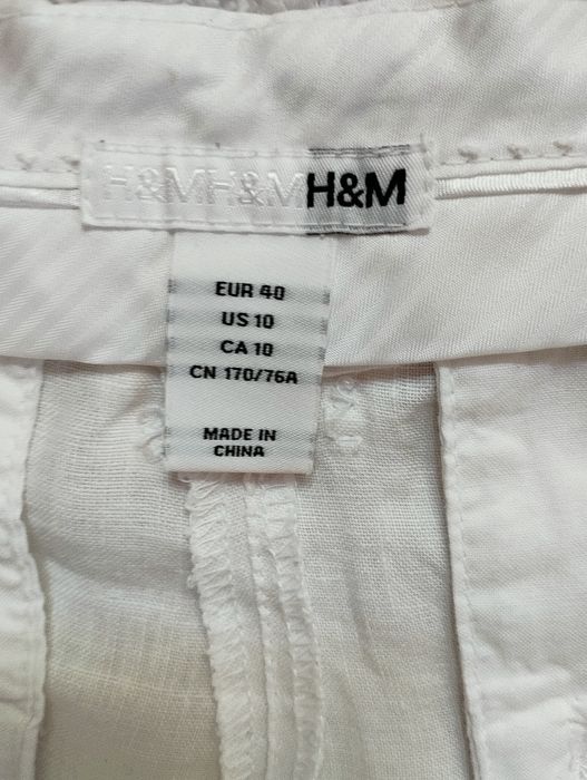 Лляні штани палаццо H&M Vero Moda