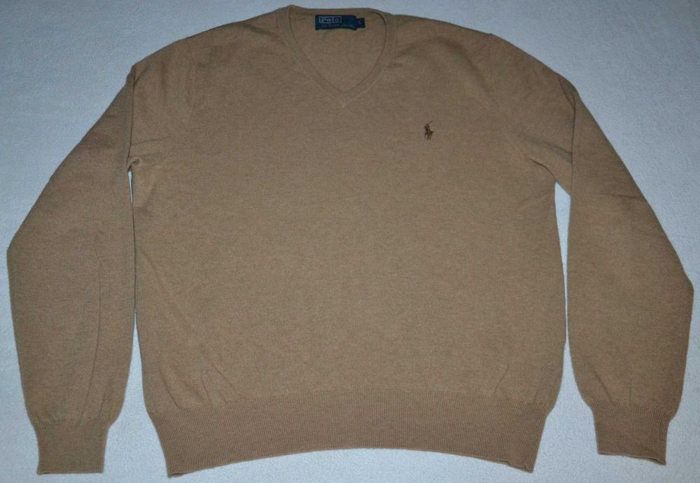 POLO RALPH LAUREN Merino Wool Sweter Męski L Wełna Jak Nowy