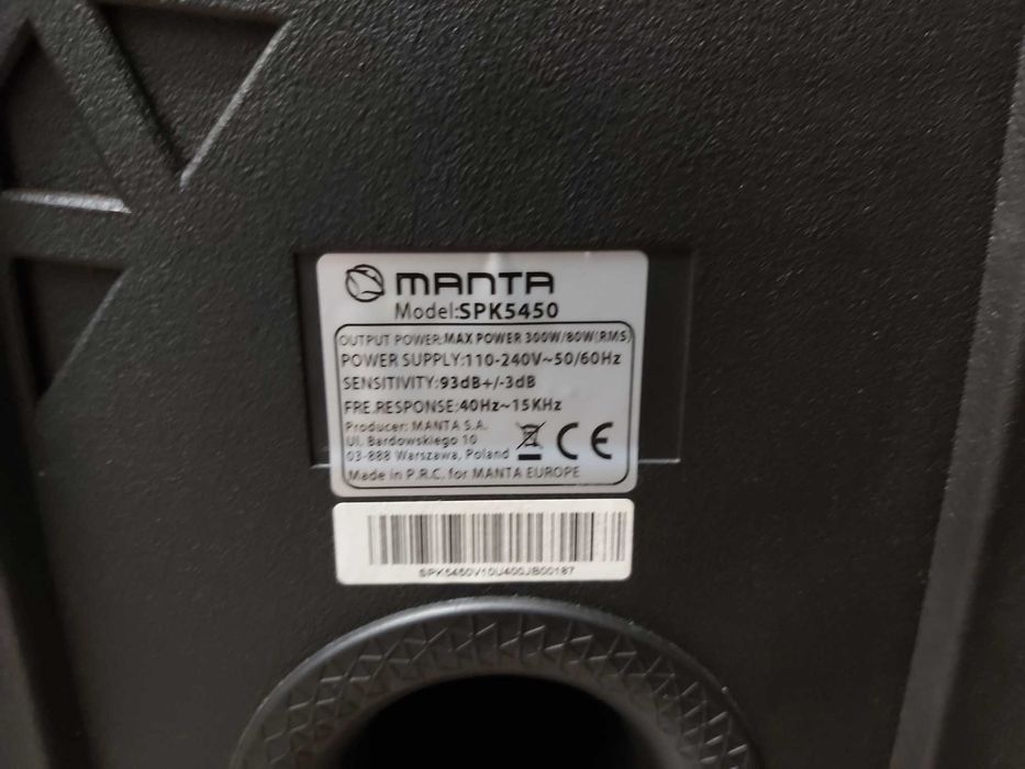 Głośnik bt Manta SPK5450 GWARANCJA PRODUCENTA #LoombardNidzica