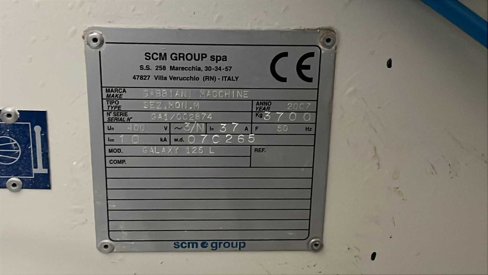 Seccionadora Gabbiani galaxy 125