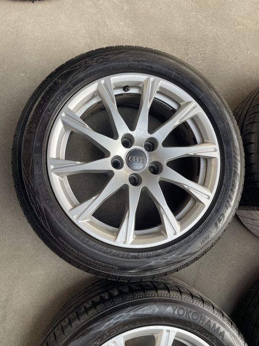 Felgi Koła Audi a4 b9 17 cali 5x112 opony jak nowe komplet yokohama oryginał