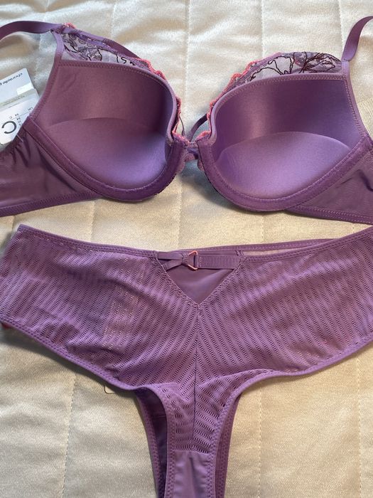 Chantelle Pulp SPICE  Komplet bielizny PUSH-UP 75C + S/36 – NOWY z metkami