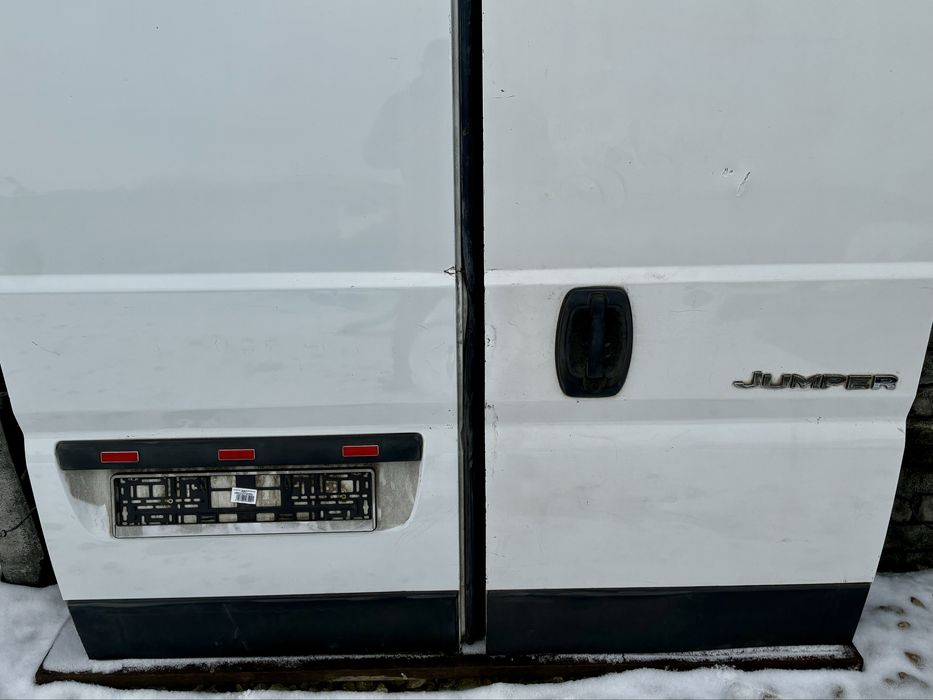 Drzwi tylne lewe prawe H2 Fiat Ducato 3 Jumper Boxer 06-25 biale 249