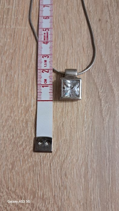 Srebrny łańcuszek z zawieszką OKAZJA 925