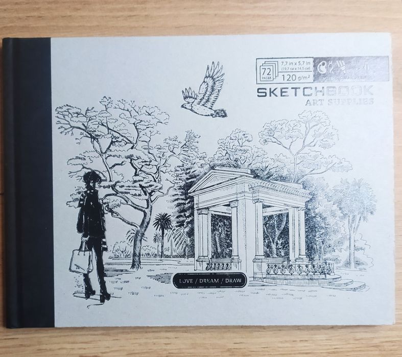 Скейтчбук 20*15 см, тверда обкладинка, 72 сторінки, папір 120 г/м2