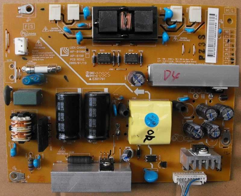 aip-0190a fonte de alimentaçao tv lcd lg 22ld320
