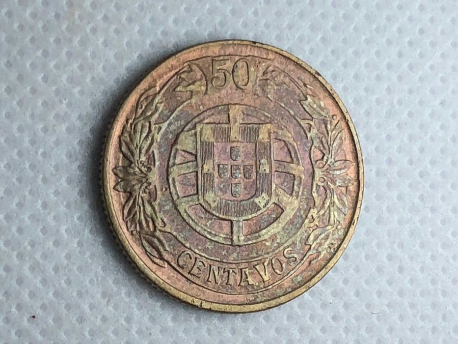 Portugal 1926 - 50 Centavos Aluminio-Bronze